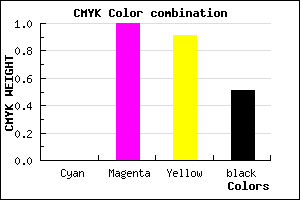 #7C000B color CMYK mixer
