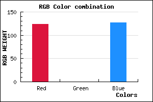 rgb background color #7C007F mixer