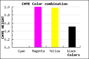 #7C0002 color CMYK mixer