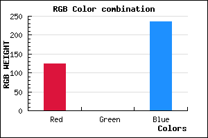 rgb background color #7C00EB mixer
