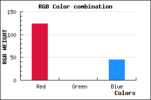 rgb background color #7C002D mixer