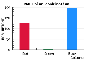 rgb background color #7C01C5 mixer