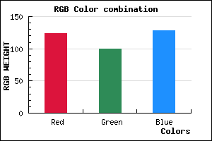 rgb background color #7C6480 mixer