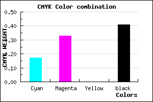 #7C6496 color CMYK mixer