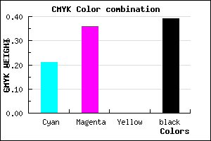 #7C649C color CMYK mixer