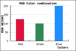 rgb background color #7C64C8 mixer
