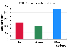 rgb background color #7C64E0 mixer