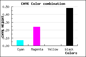 #7C6585 color CMYK mixer