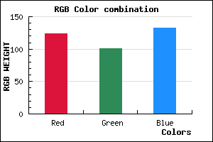 rgb background color #7C6585 mixer