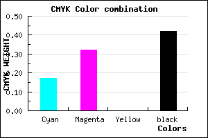 #7C6595 color CMYK mixer