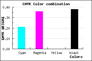 #7C659D color CMYK mixer