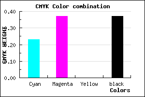 #7C65A1 color CMYK mixer