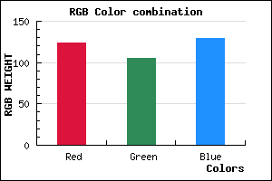 rgb background color #7C6981 mixer