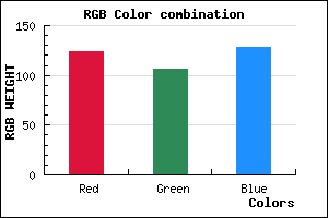 rgb background color #7C6A80 mixer