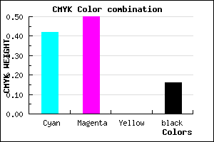 #7C6BD7 color CMYK mixer