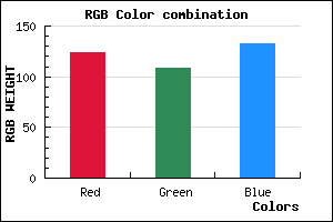 rgb background color #7C6C84 mixer