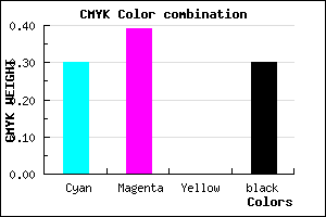 #7C6CB2 color CMYK mixer