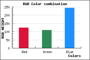 rgb background color #7C6DF5 mixer