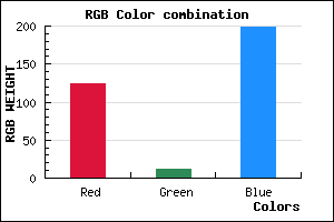 rgb background color #7C0BC7 mixer