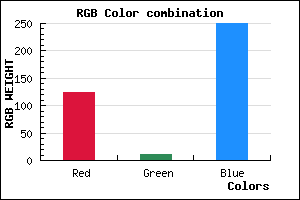 rgb background color #7C0BFA mixer