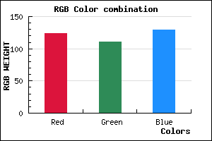 rgb background color #7C6F81 mixer