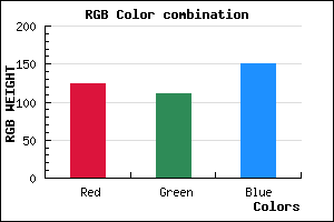 rgb background color #7C6F97 mixer