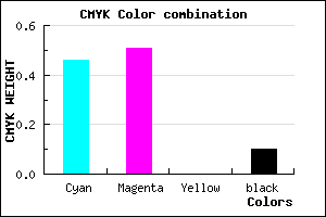 #7C70E6 color CMYK mixer