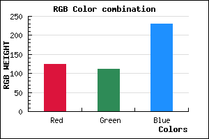 rgb background color #7C70E6 mixer