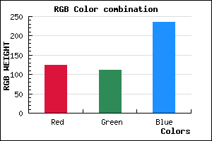 rgb background color #7C70EC mixer