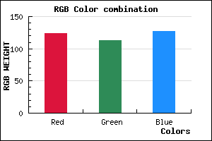 rgb background color #7C717F mixer