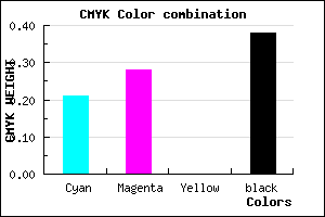 #7C719D color CMYK mixer