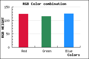 rgb background color #7C737D mixer