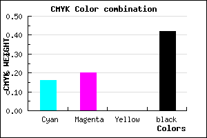 #7C7593 color CMYK mixer