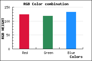 rgb background color #7C7684 mixer