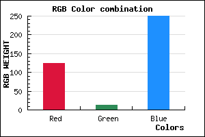 rgb background color #7C0CFA mixer