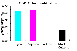 #7C78D8 color CMYK mixer