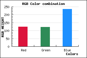 rgb background color #7C7AEC mixer