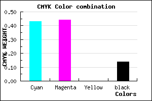 #7C7BDB color CMYK mixer