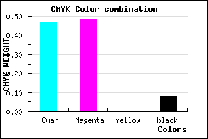 #7C7BEB color CMYK mixer