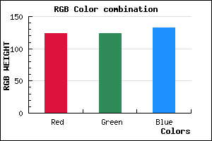 rgb background color #7C7C84 mixer