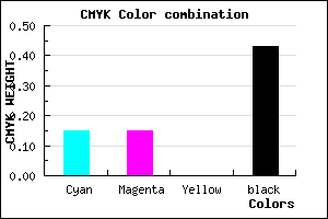 #7C7C92 color CMYK mixer