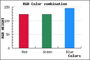 rgb background color #7C7C92 mixer