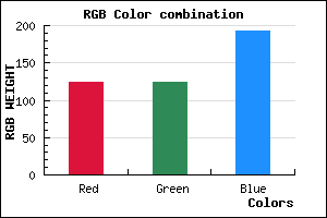rgb background color #7C7CC0 mixer
