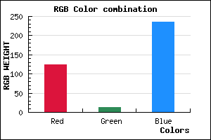 rgb background color #7C0DEB mixer