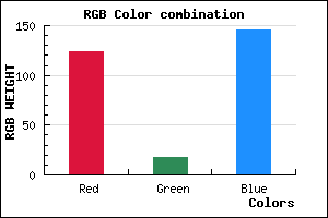 rgb background color #7C1292 mixer