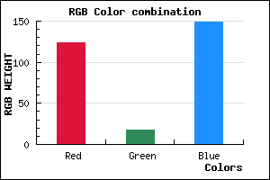 rgb background color #7C1295 mixer
