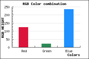 rgb background color #7C16EC mixer