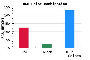 rgb background color #7C1AE6 mixer