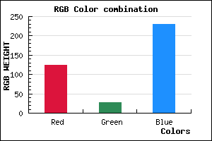 rgb background color #7C1CE6 mixer