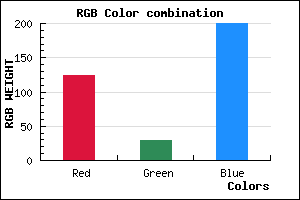 rgb background color #7C1DC8 mixer